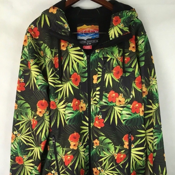 Empyre Other - ESC Empyre Surplus Co Tropical Print Zip Up Hoodie